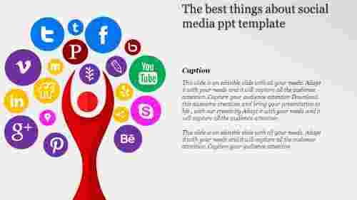 social media ppt template-The best things about social media ppt template